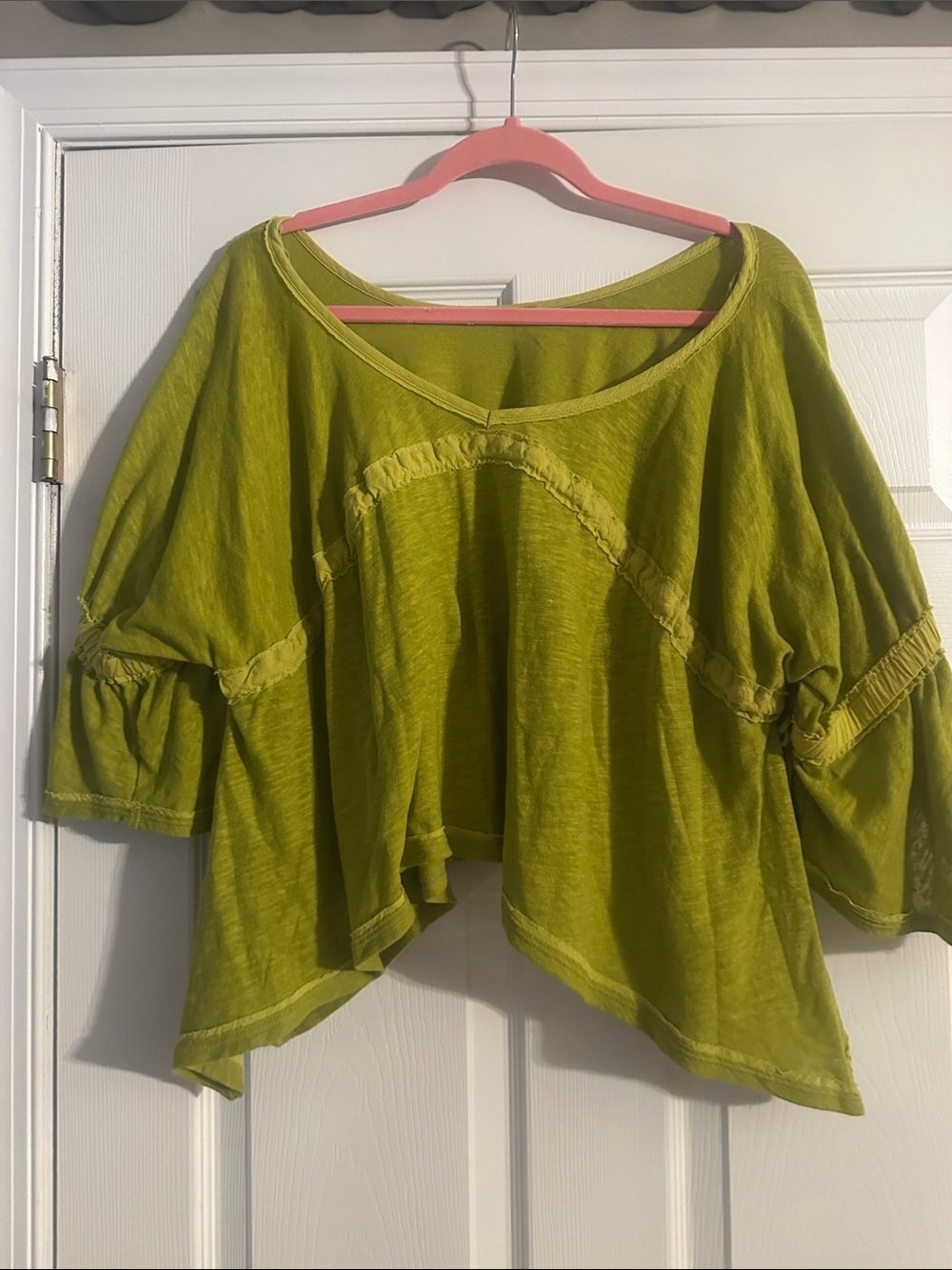 Free People Olive Green Boho Swing Tunic
